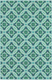 Oriental Weavers Meridian 5868L Blue and Green